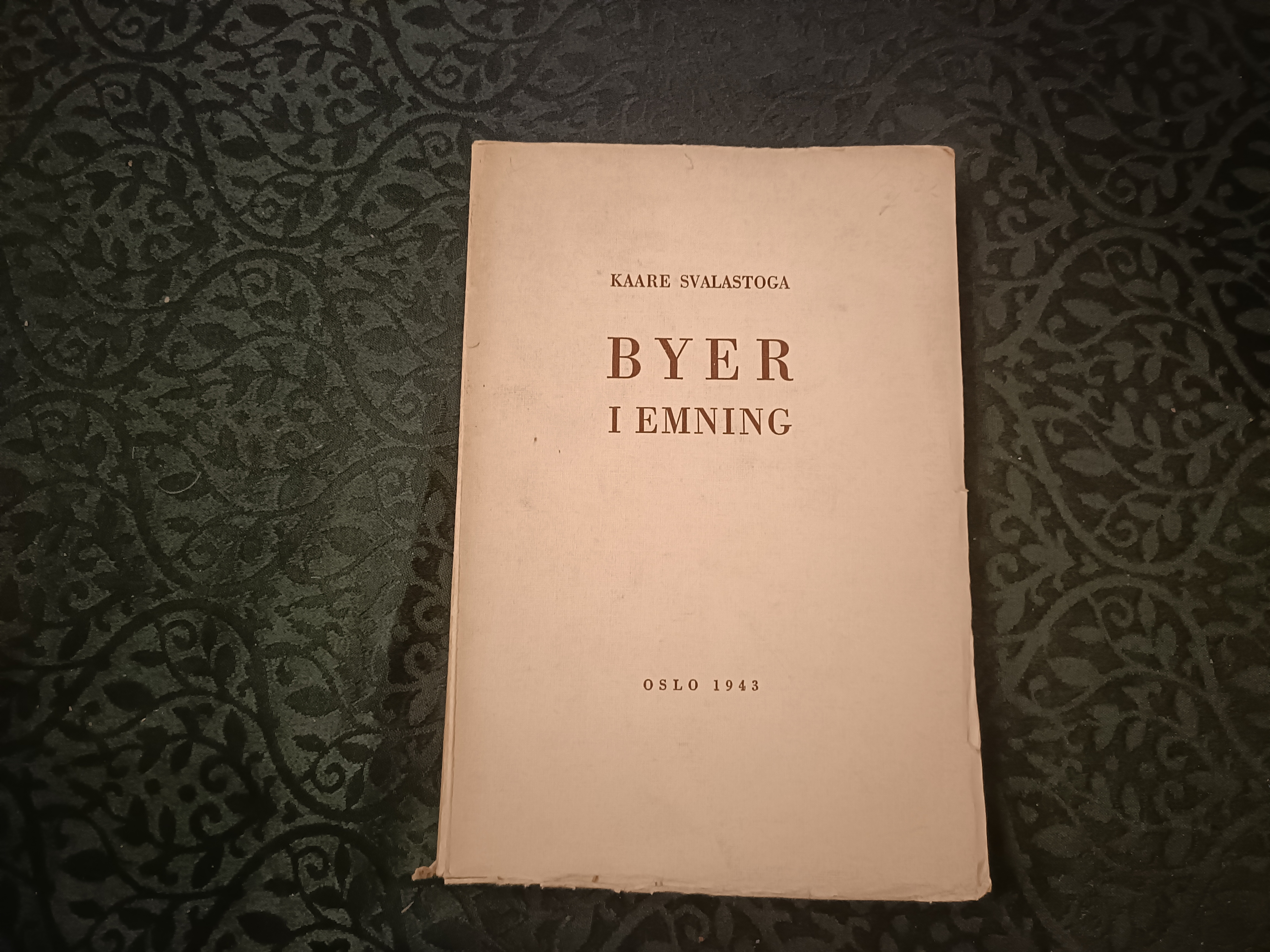 Byer i emning. Porsgrunn, Brevik og Langesund 1660-1740